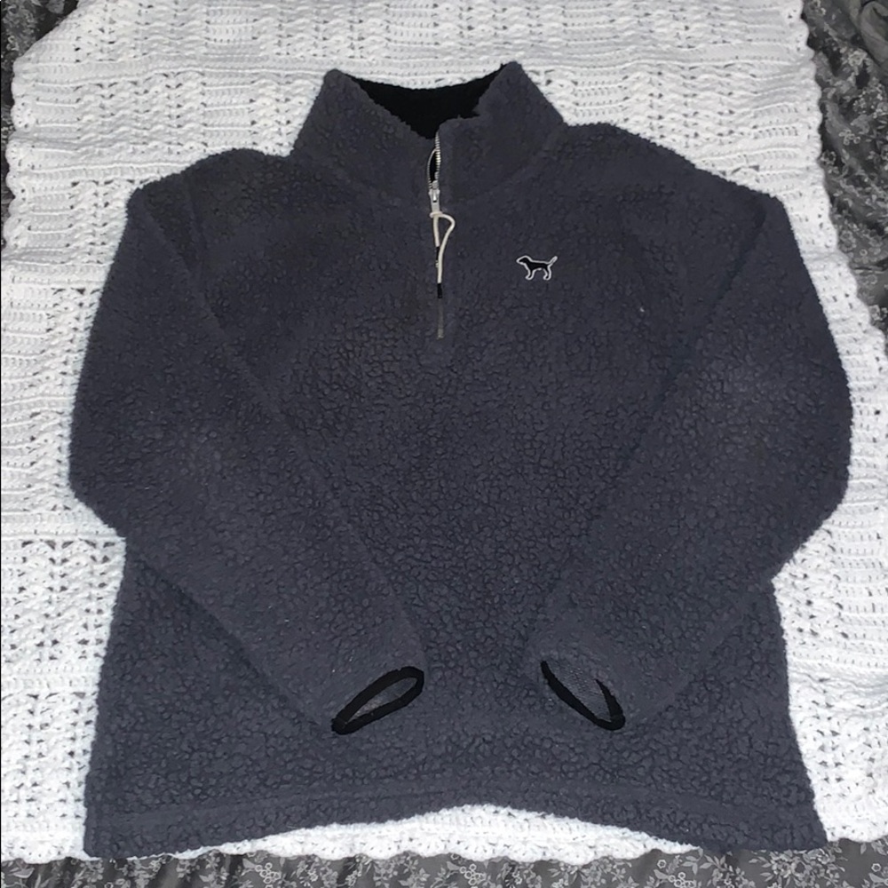 Sherpa cowl neck sweater